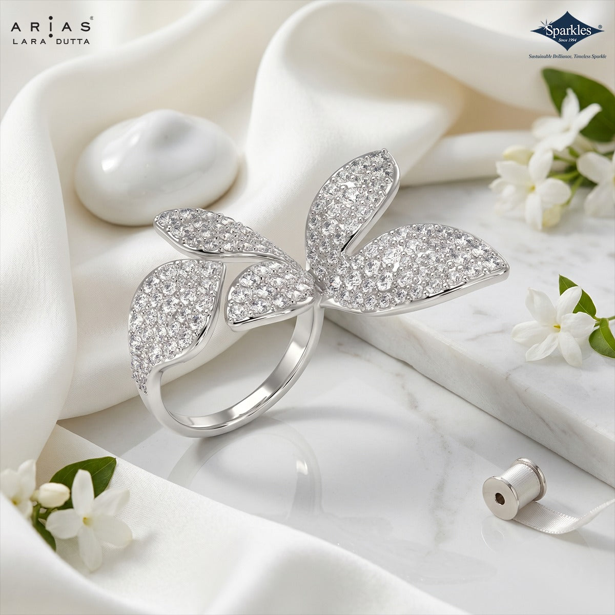 Arias by Lara Dutta Botanical Radiance Diamond Ring