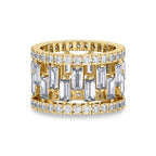 6.65 Carat Solitaire Lab Grown Diamond Ring In 14K Gold