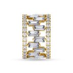 6.65 Carat Solitaire Lab Grown Diamond Ring In 14K Gold