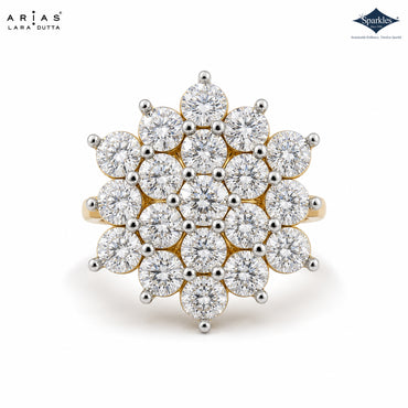 Arias by Lara Dutta Cluster Ring