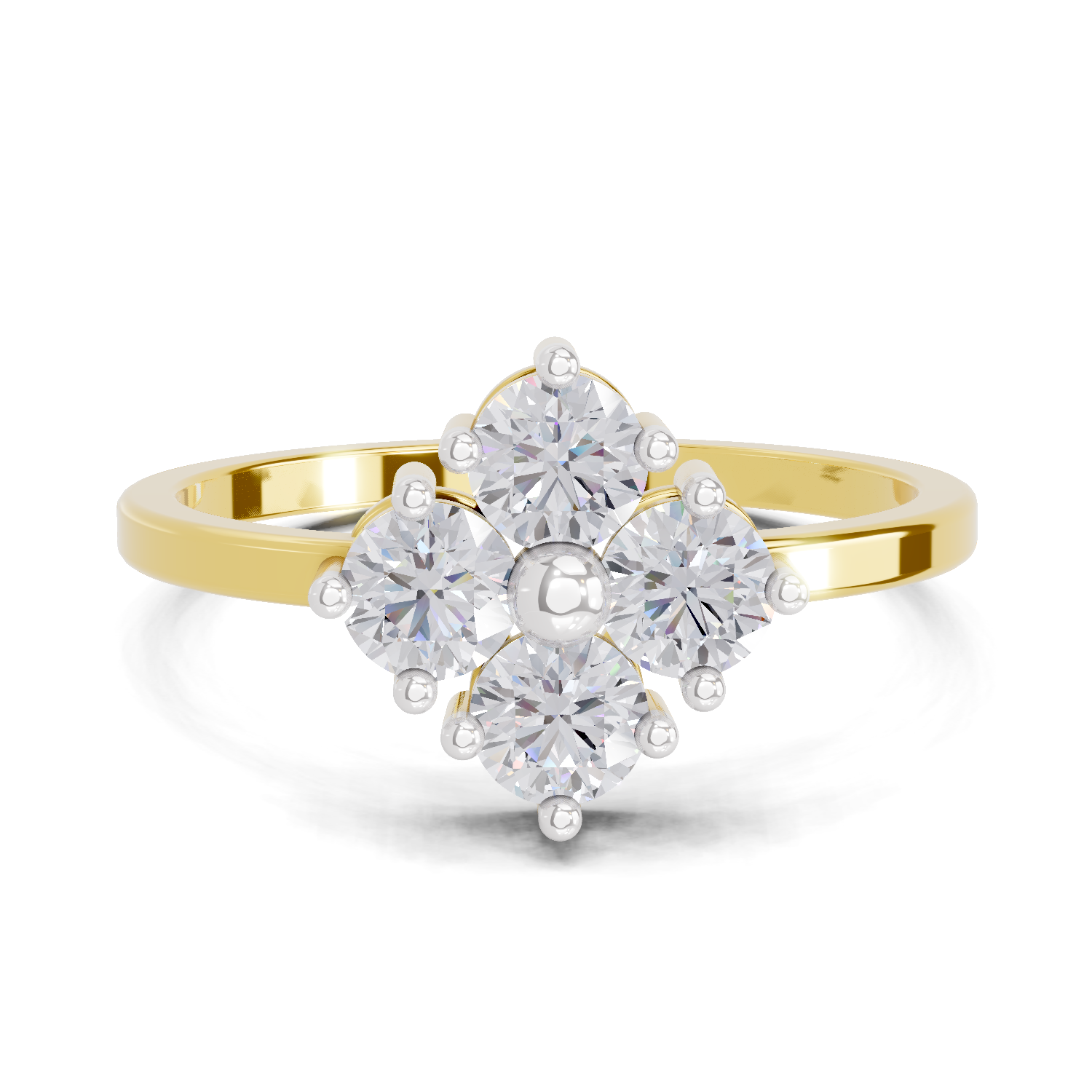 0.76 Carat Solitaire Lab Grown Diamond Ring In 14K Gold