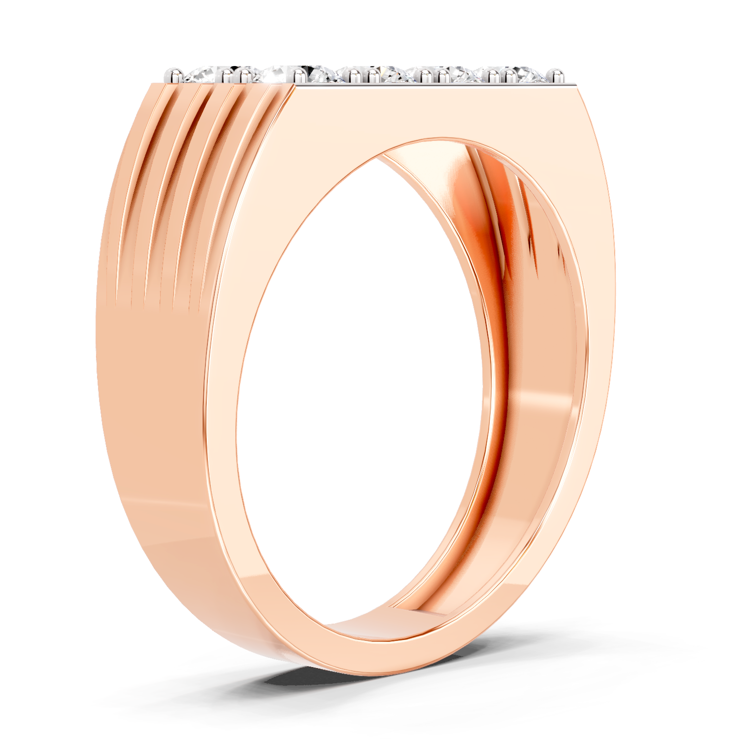 1.52 Ct  Round Cluster Diamond Ring | 14K Rose Gold FG VS Quality Diamonds