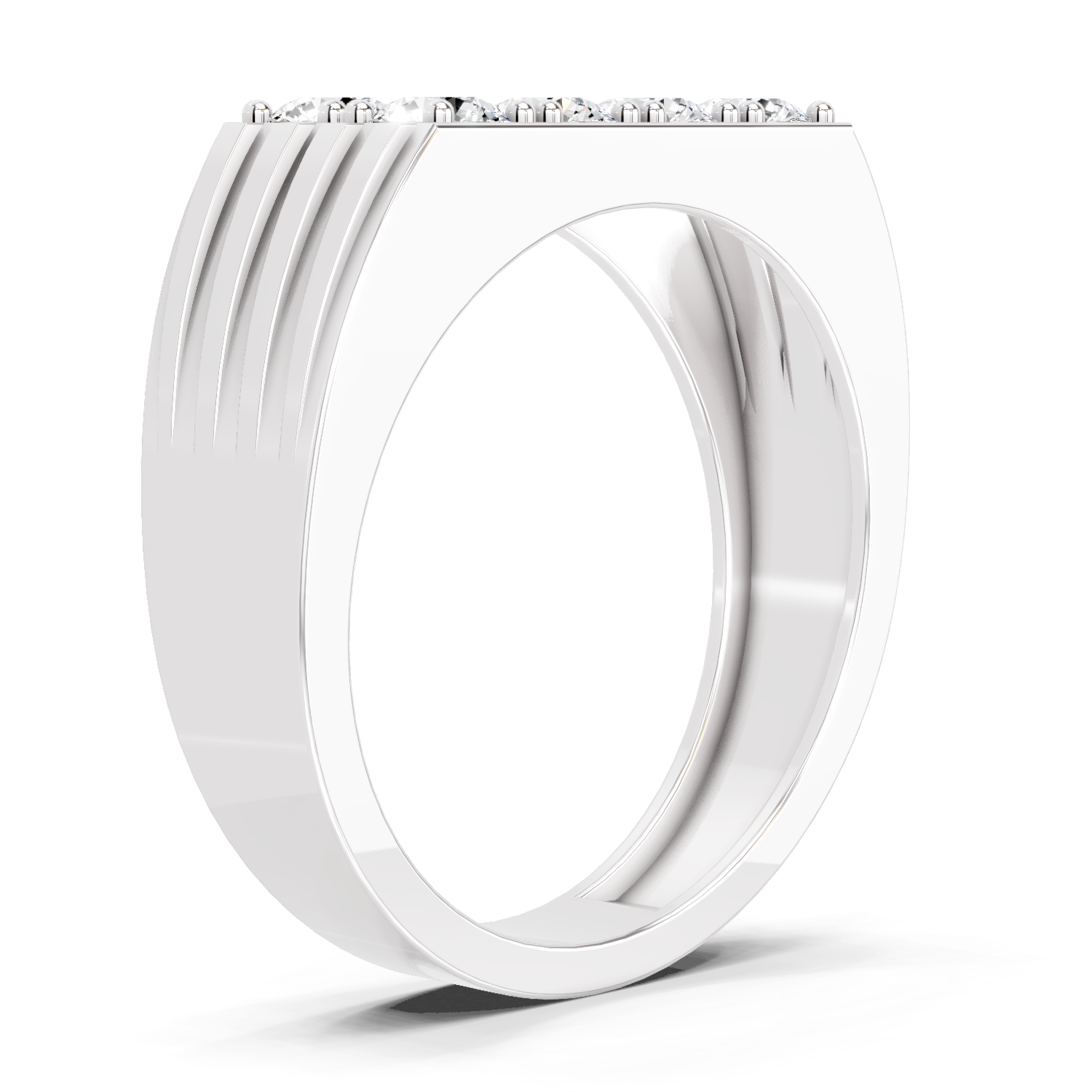 1.52 Ct  Round Cluster Diamond Ring | 14K White Gold FG VS Quality Diamonds