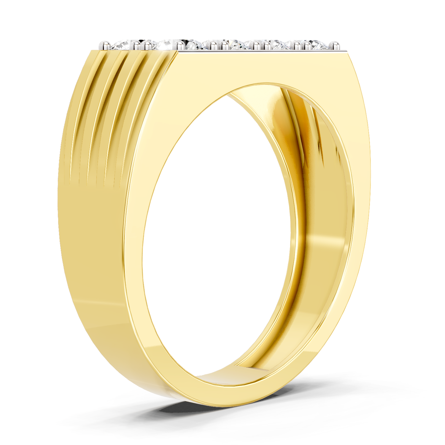 1.52 Ct  Round Cluster Diamond Ring | 14K Yellow Gold FG VS Quality Diamonds