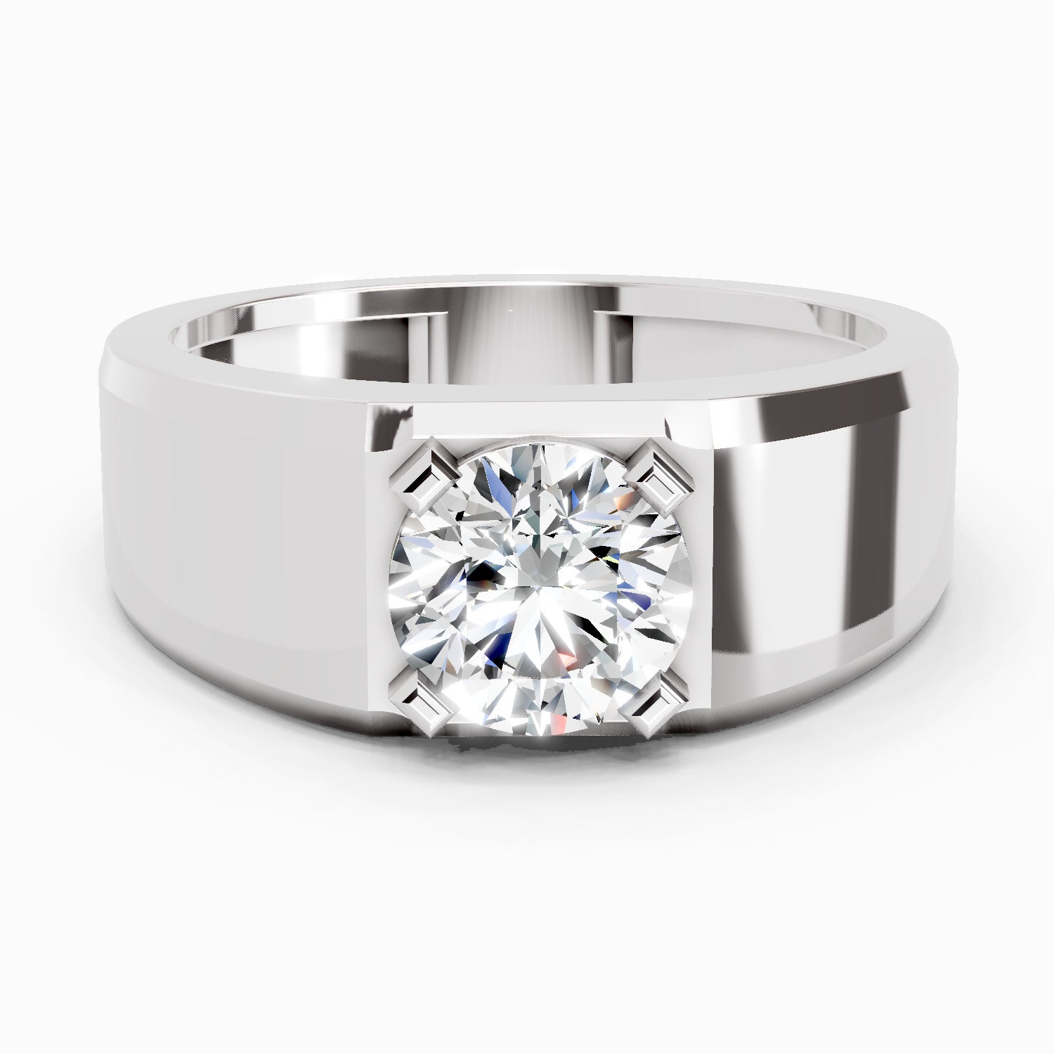 1 Carat Engagement Ring | 14K White Gold