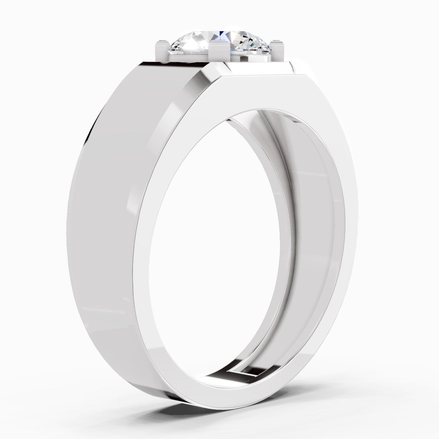 1 Carat Engagement Ring | 14K White Gold