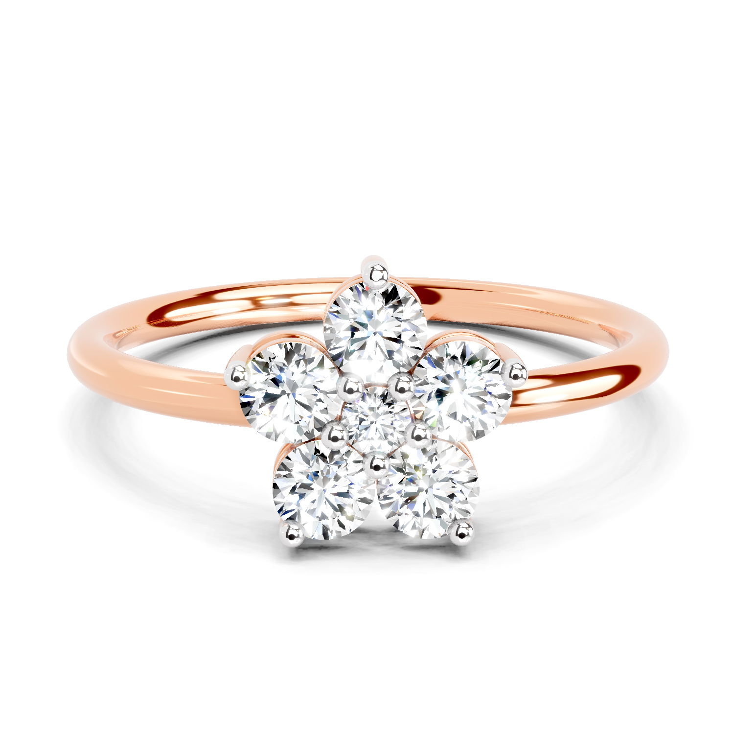 0.57 Carat Solitaire Lab Grown Diamond Ring In 14K Gold
