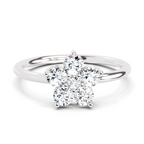 0.57 Carat Solitaire Lab Grown Diamond Ring In 14K Gold