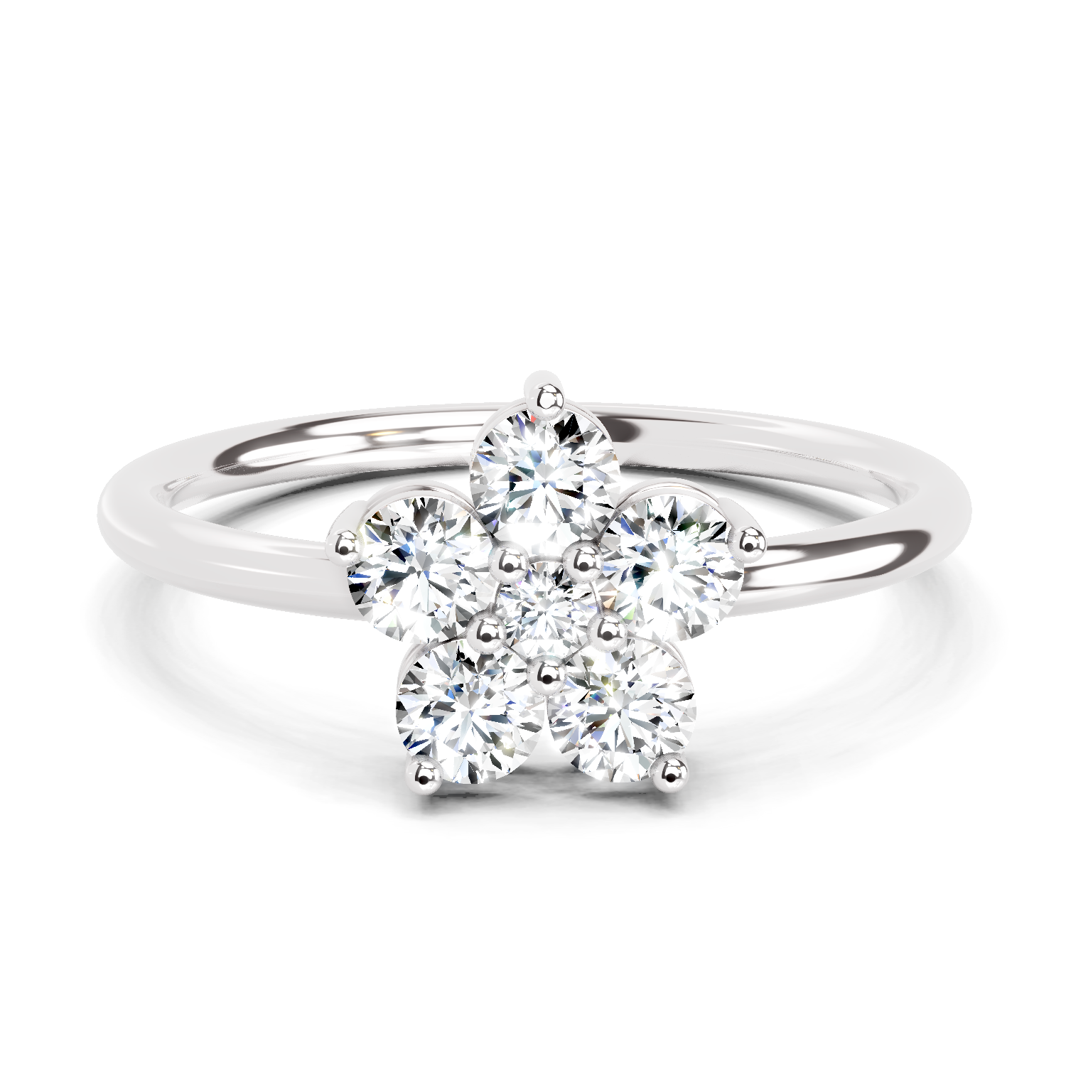 0.57 Carat Solitaire Lab Grown Diamond Ring In 14K Gold