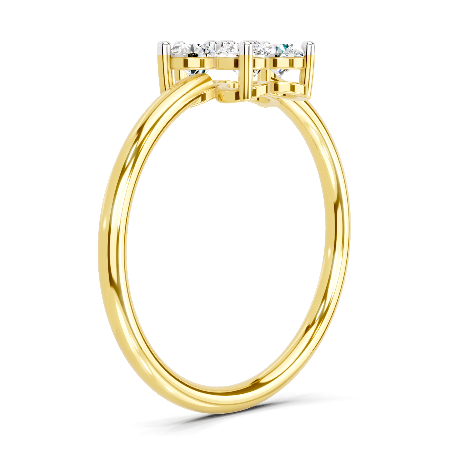0.57 Carat Solitaire Lab Grown Diamond Ring In 14K Gold