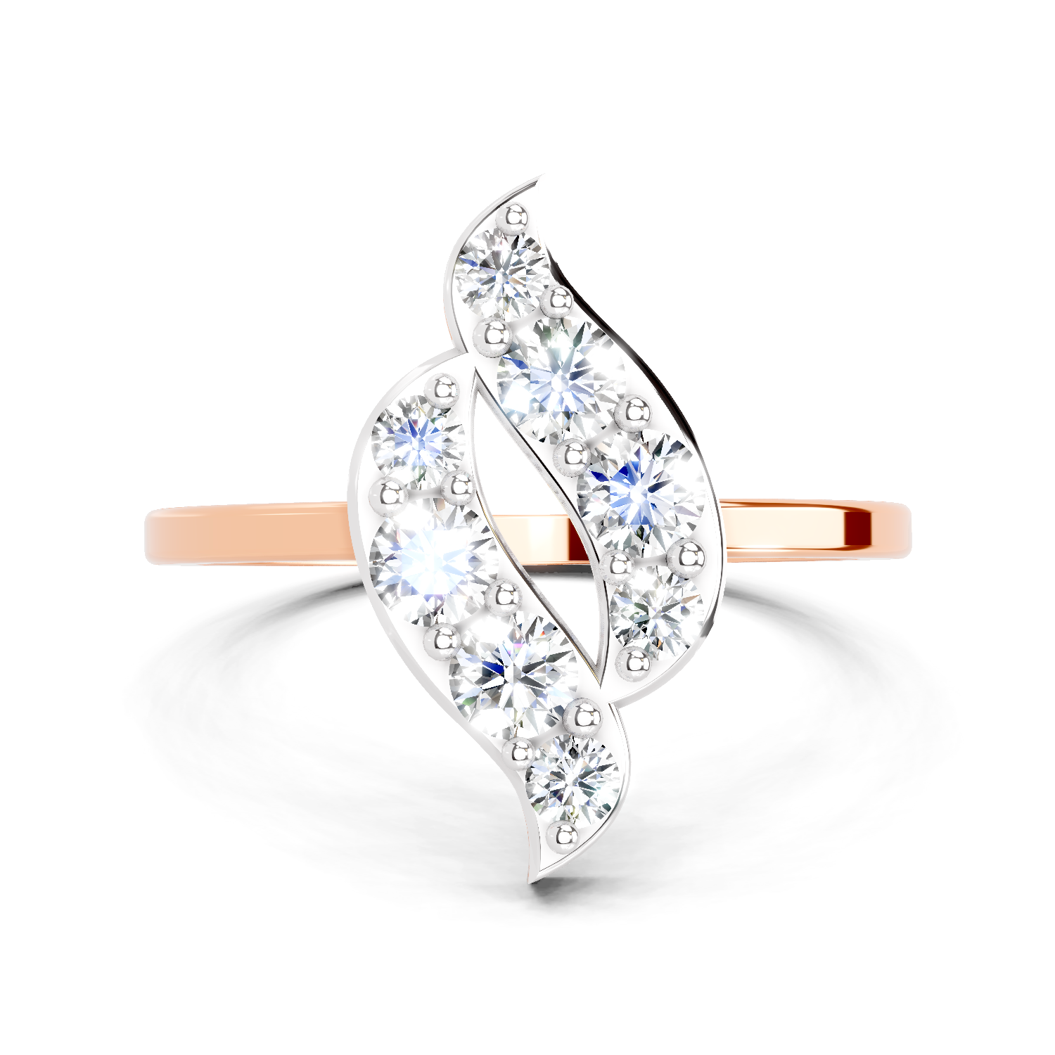 0.6 Ct Round Shape Diamond Ring | 14K Rose Gold