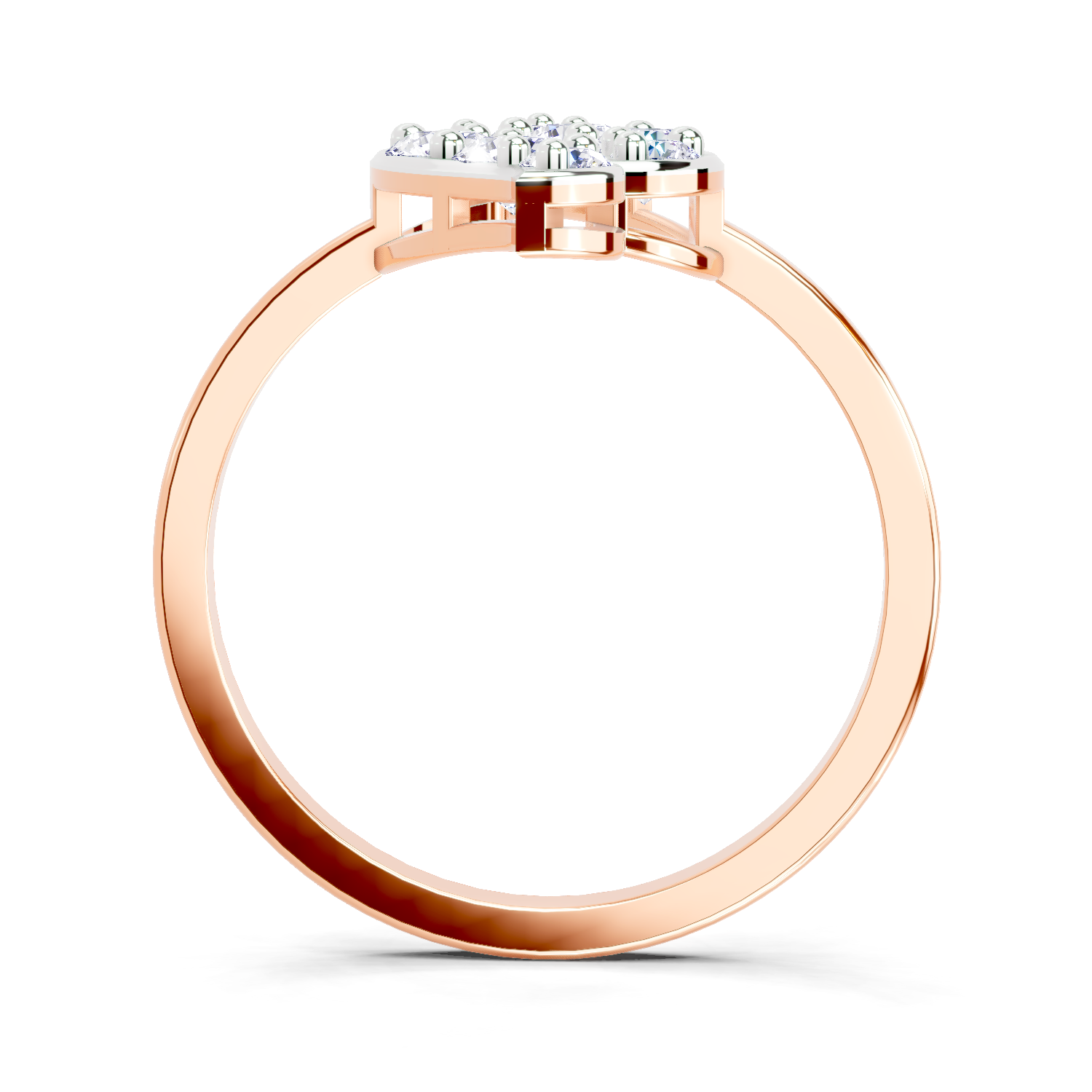 0.6 Ct Round Shape Diamond Ring | 14K Rose Gold