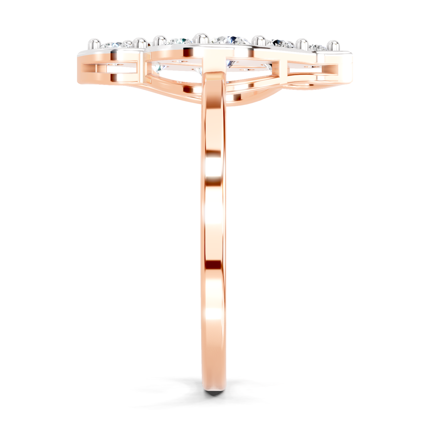 0.6 Ct Round Shape Diamond Ring | 14K Rose Gold