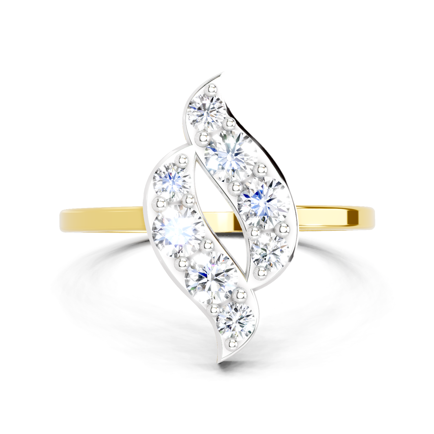0.6 Ct Round Shape Diamond Ring | 14K Yellow Gold