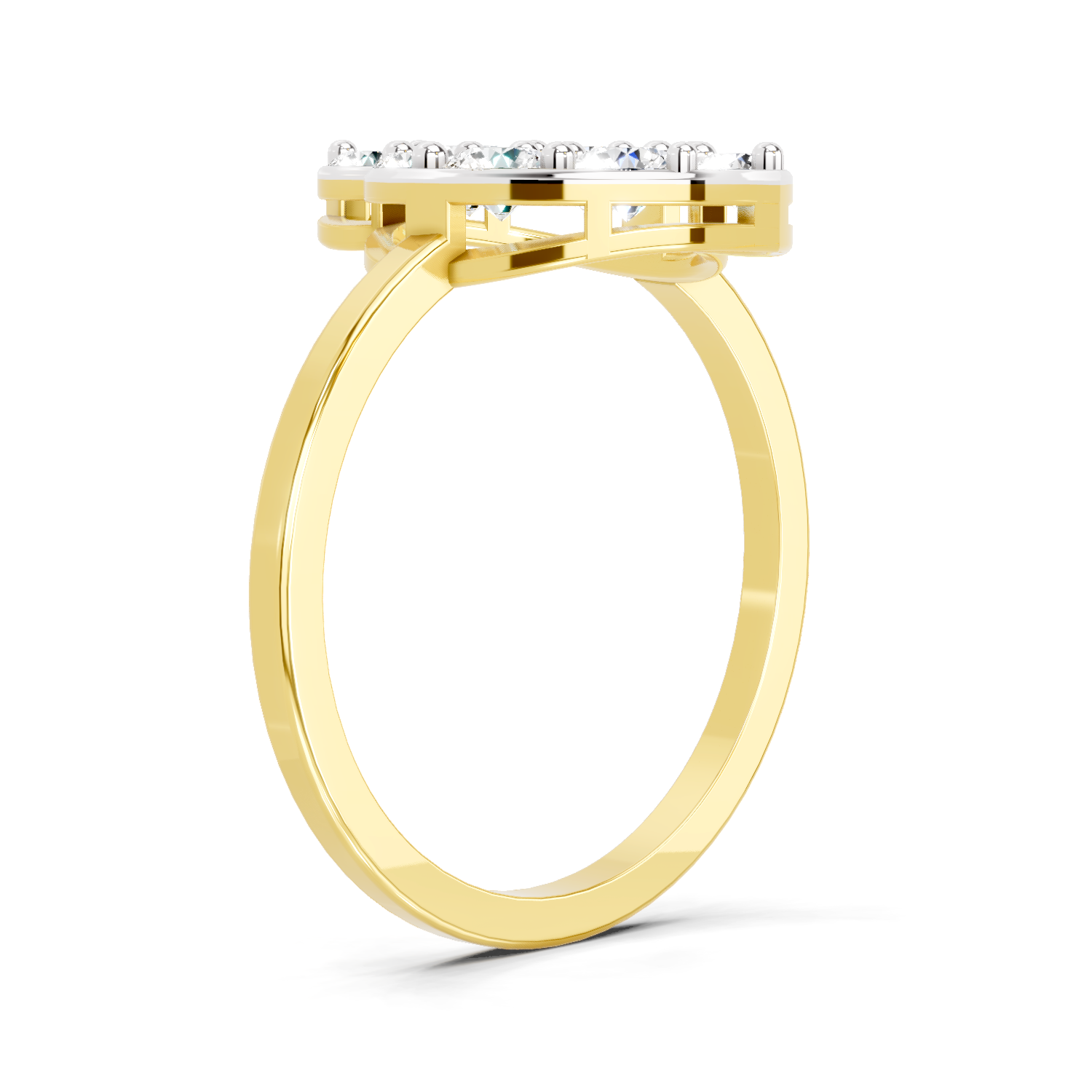 0.6 Ct Round Shape Diamond Ring | 14K Yellow Gold