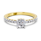 0.67 Ct Round Shape Solitaire Diamond Ring | 14K Yellow Gold