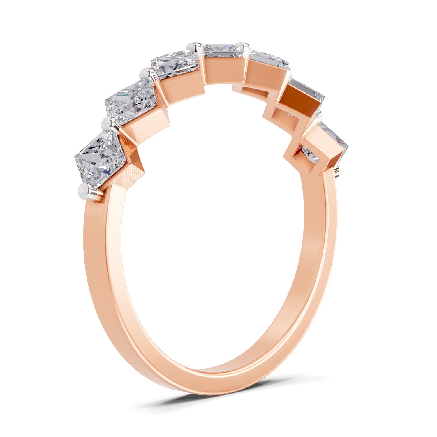 Sparkles Lab Grown Diamond 0.05 Celestial Bloom Ring| 14K Rose Gold
