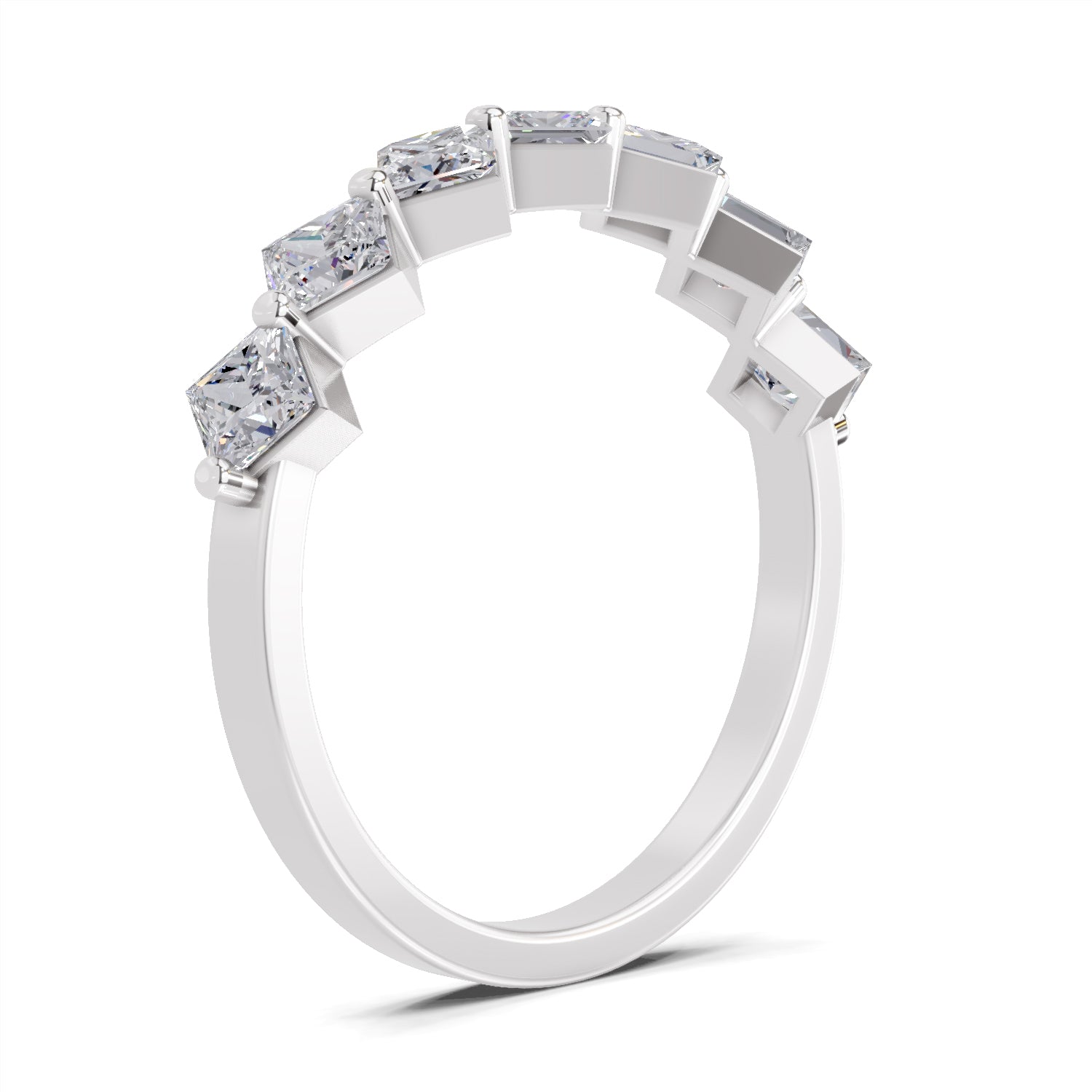 Sparkles Lab Grown Diamond 0.05 Celestial Bloom Ring| 14K White Gold