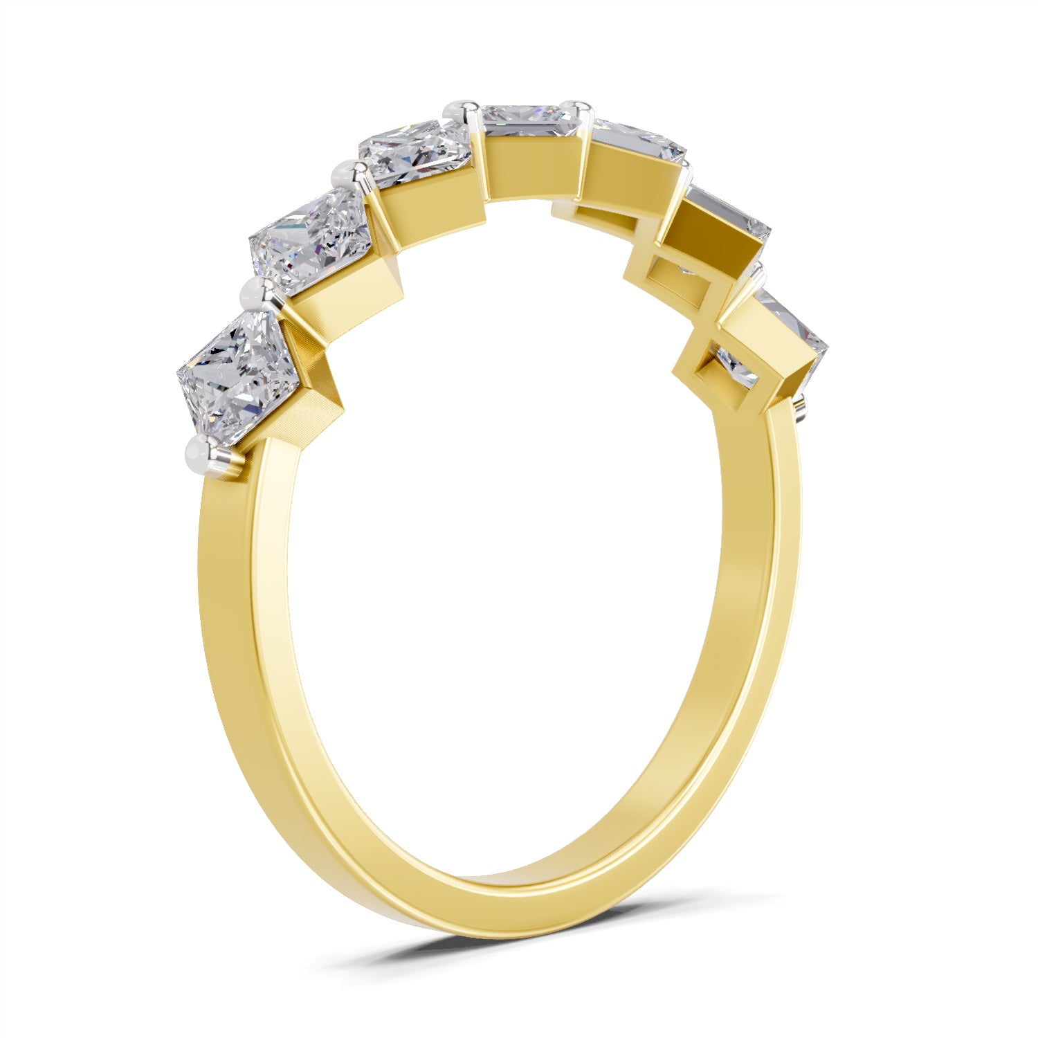 Sparkles Lab Grown Diamond 0.05 Celestial Bloom Ring| 14K Yellow Gold
