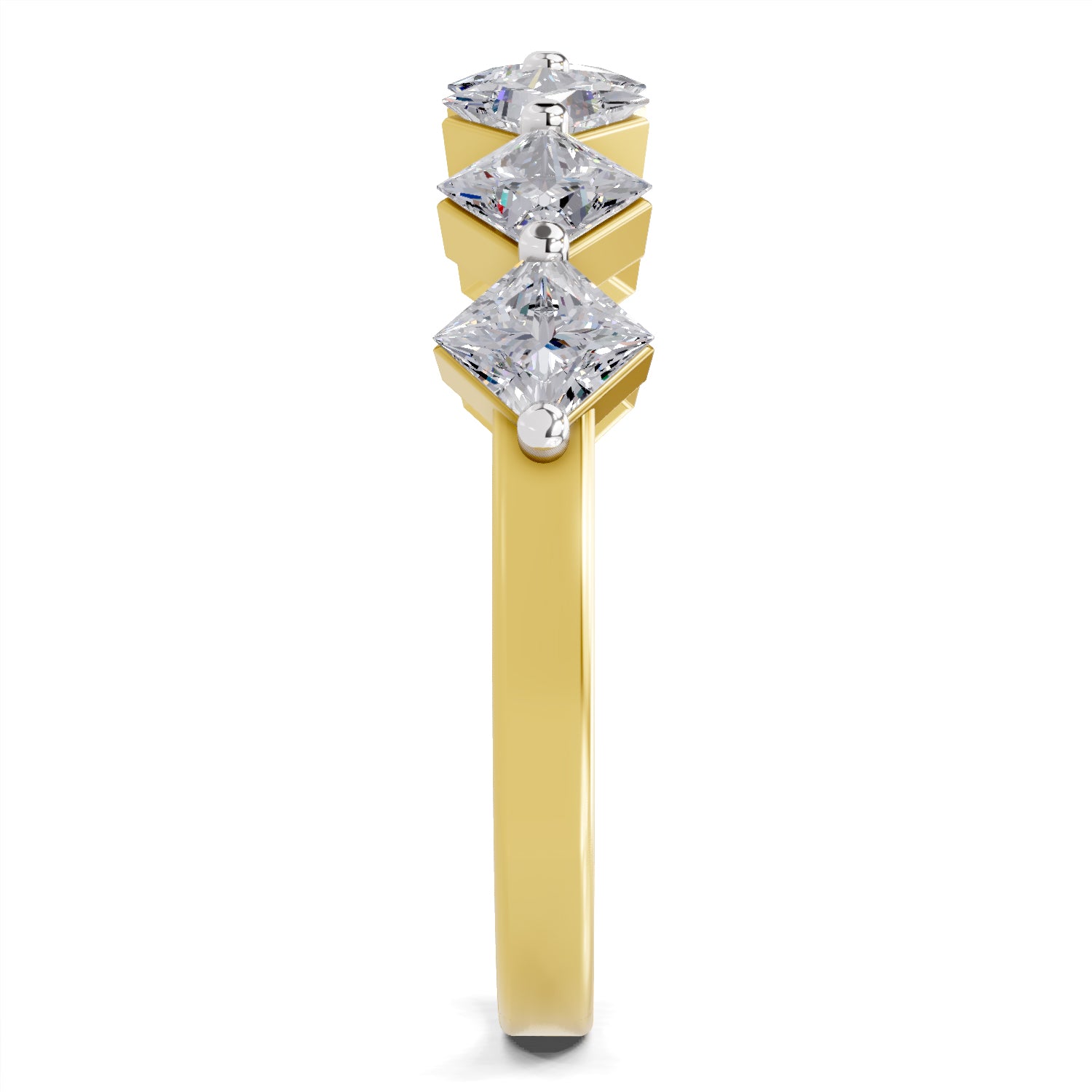 Sparkles Lab Grown Diamond 0.05 Celestial Bloom Ring| 14K Yellow Gold