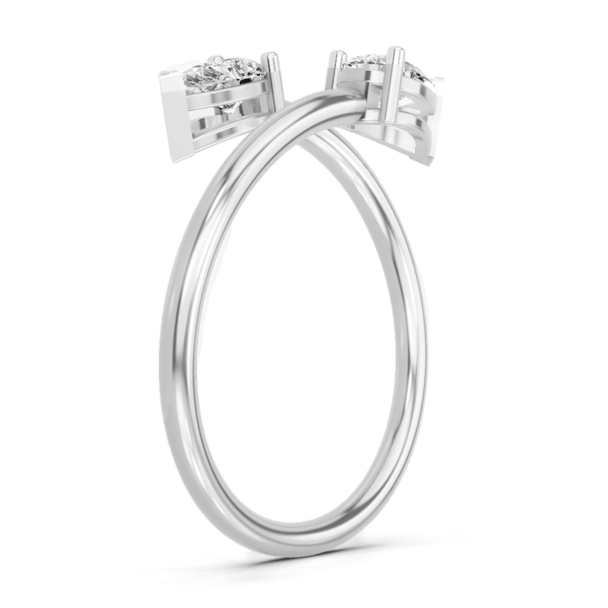 Solitaire Ring | 14K White Gold