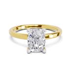 1.38 Carat Cushion Shape Solitaire Diamond Engagement Ring | 14K Yellow Gold