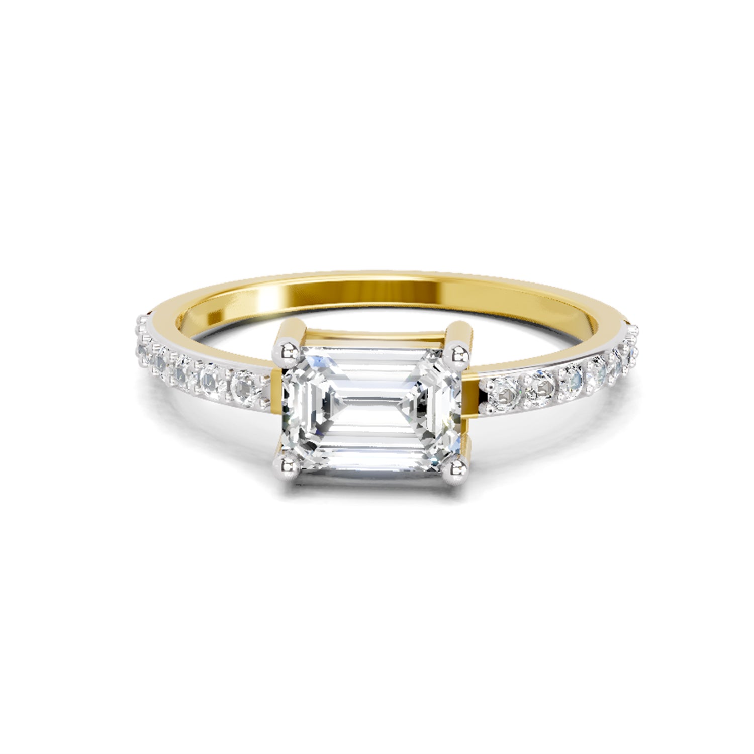 1.18 Ct Emerald 14K Yellow Gold