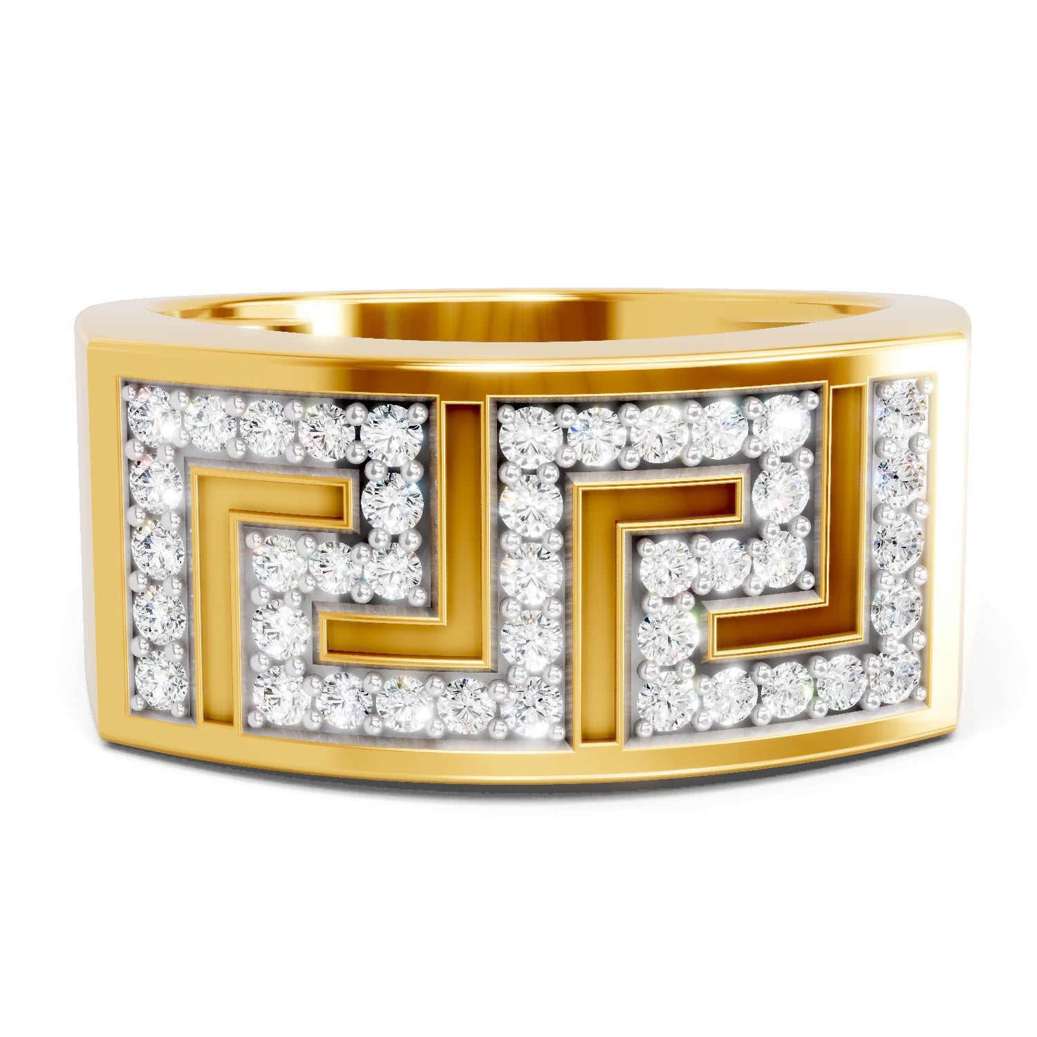 0.53 Carat  | 925 Sterling Silver Gold Plated Fashion Ring