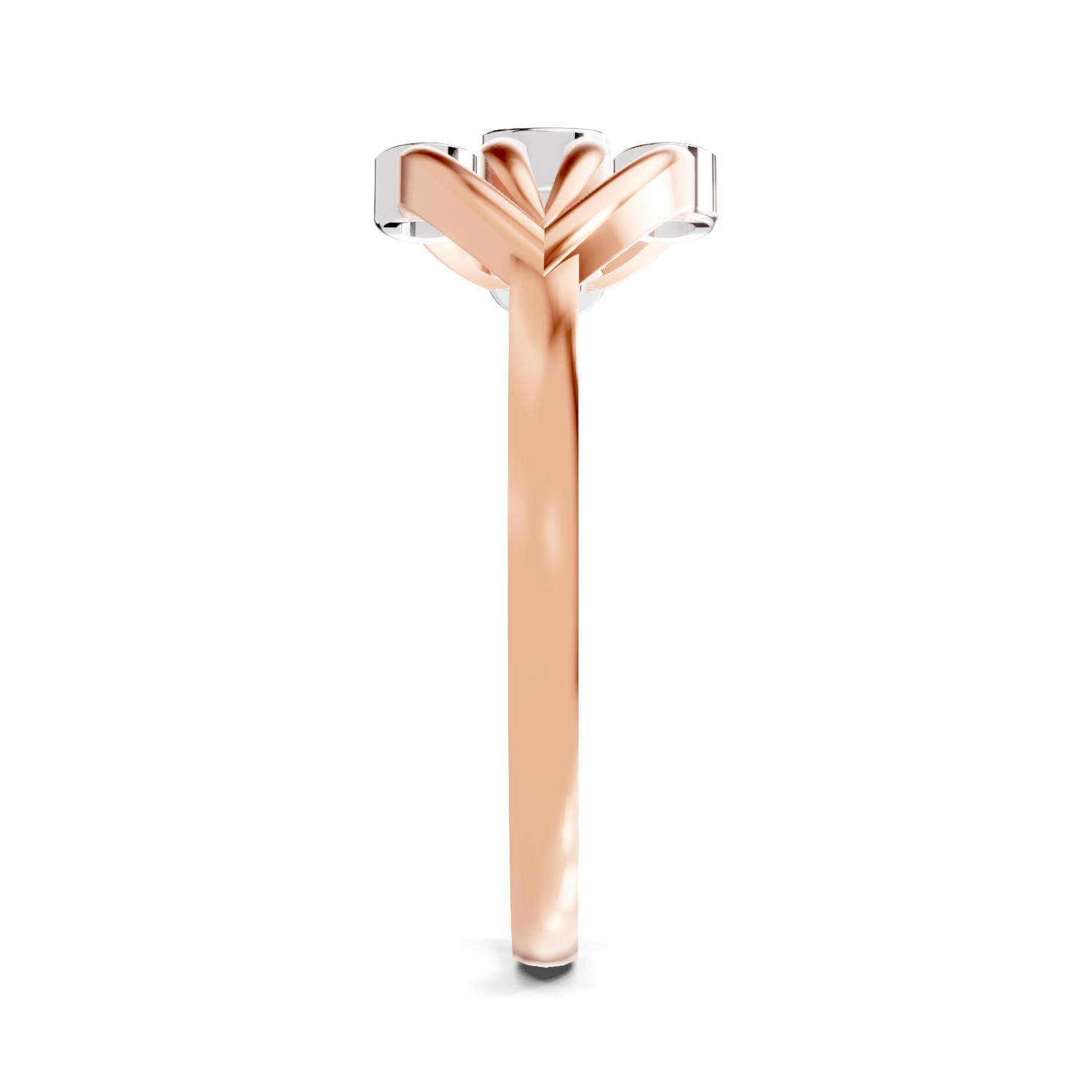 Sparkles Lab Grown Diamond 0.12 Gilded Willow Ring| 14K Rose Gold