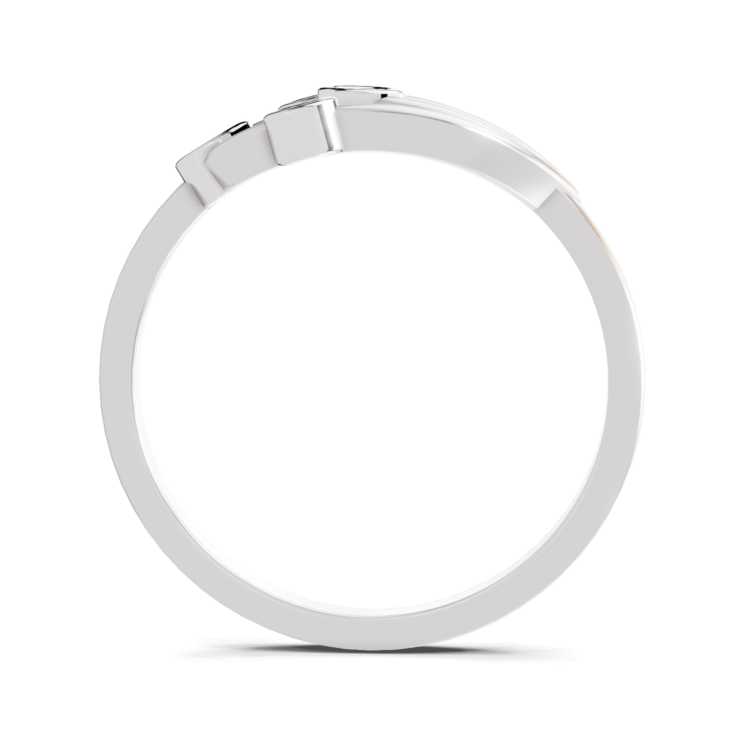 Sparkles Lab Grown Diamond 0.12 Gilded Willow Ring| 14K White Gold