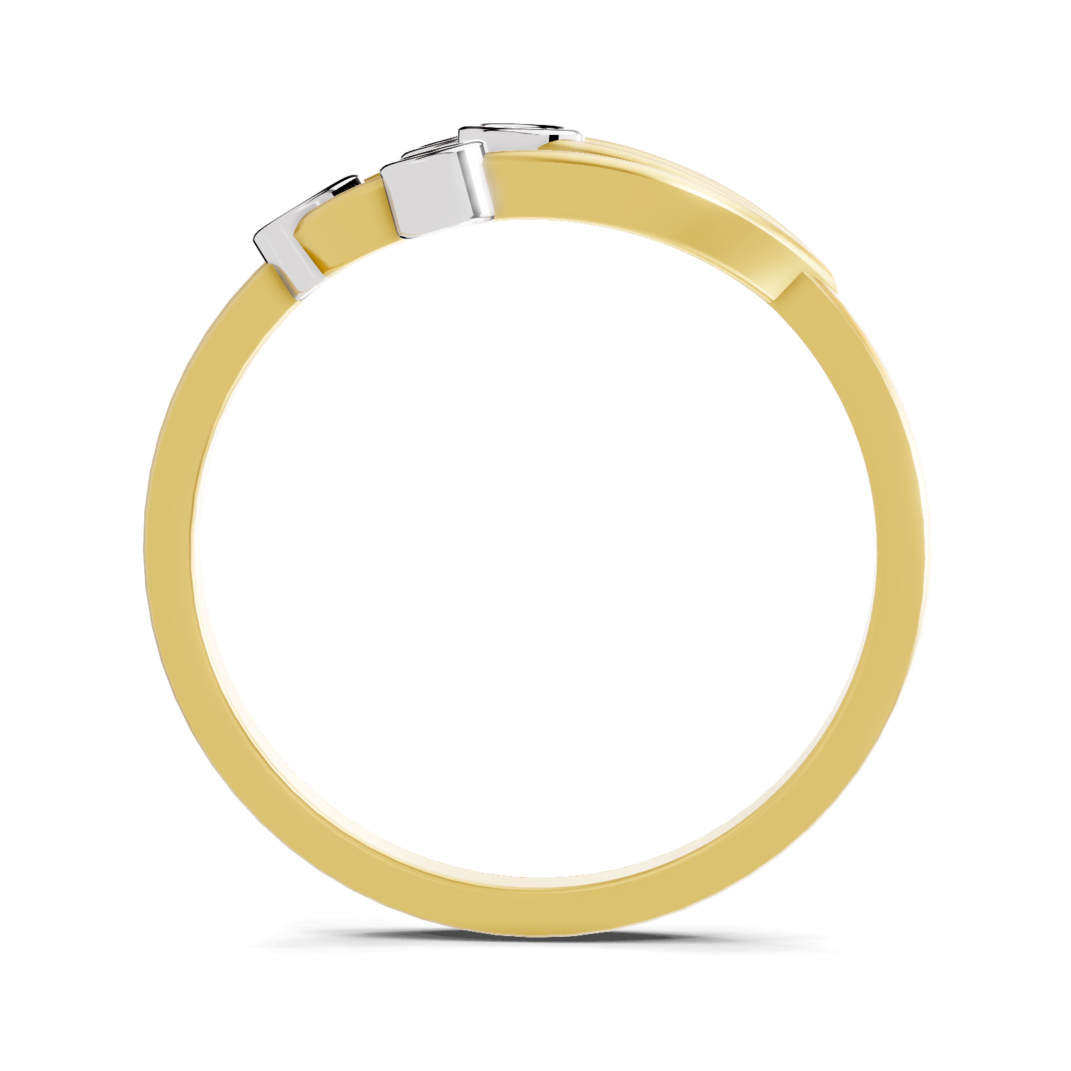 Sparkles Lab Grown Diamond 0.12 Gilded Willow Ring| 14K Yellow Gold