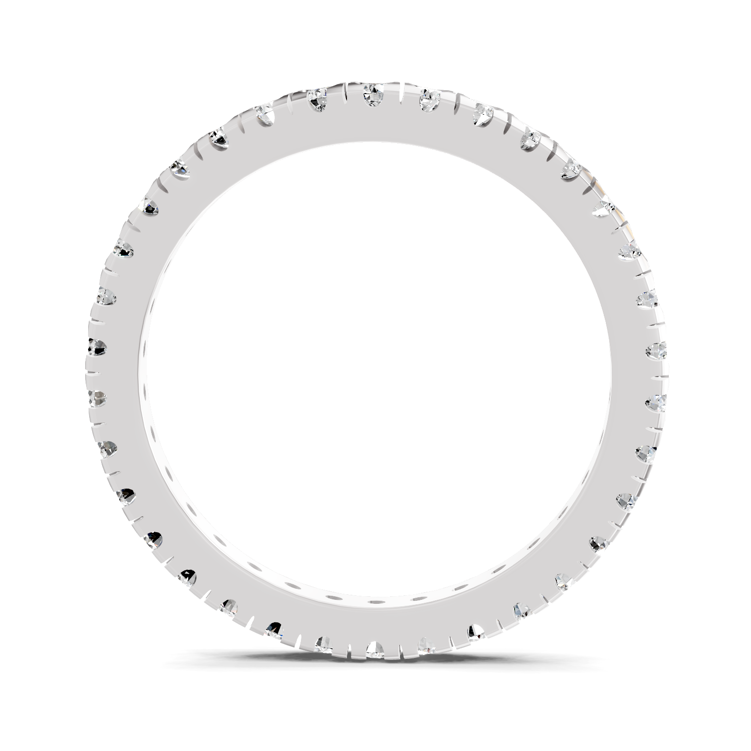 Sparkles Lab Grown Diamond 0.04 Celestia Band Ring| 14K White Gold