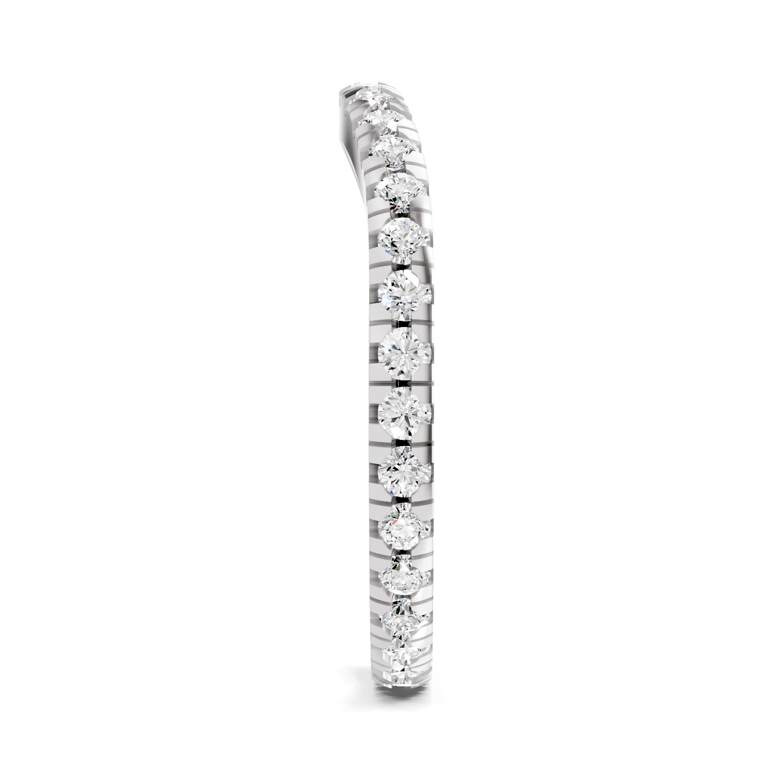 Sparkles Lab Grown Diamond 0.04 Celestia Band Ring| 14K White Gold