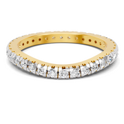 Sparkles Lab Grown Diamond 0.04 Celestia Band Ring| 14K Yellow Gold