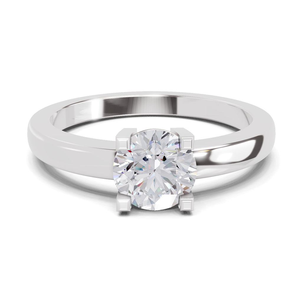 0.75 Carat Solitaire Diamond Engagement Ring | 14K Yellow Gold