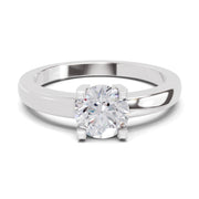 0.75 Carat Solitaire Diamond Engagement Ring | 14K White Gold