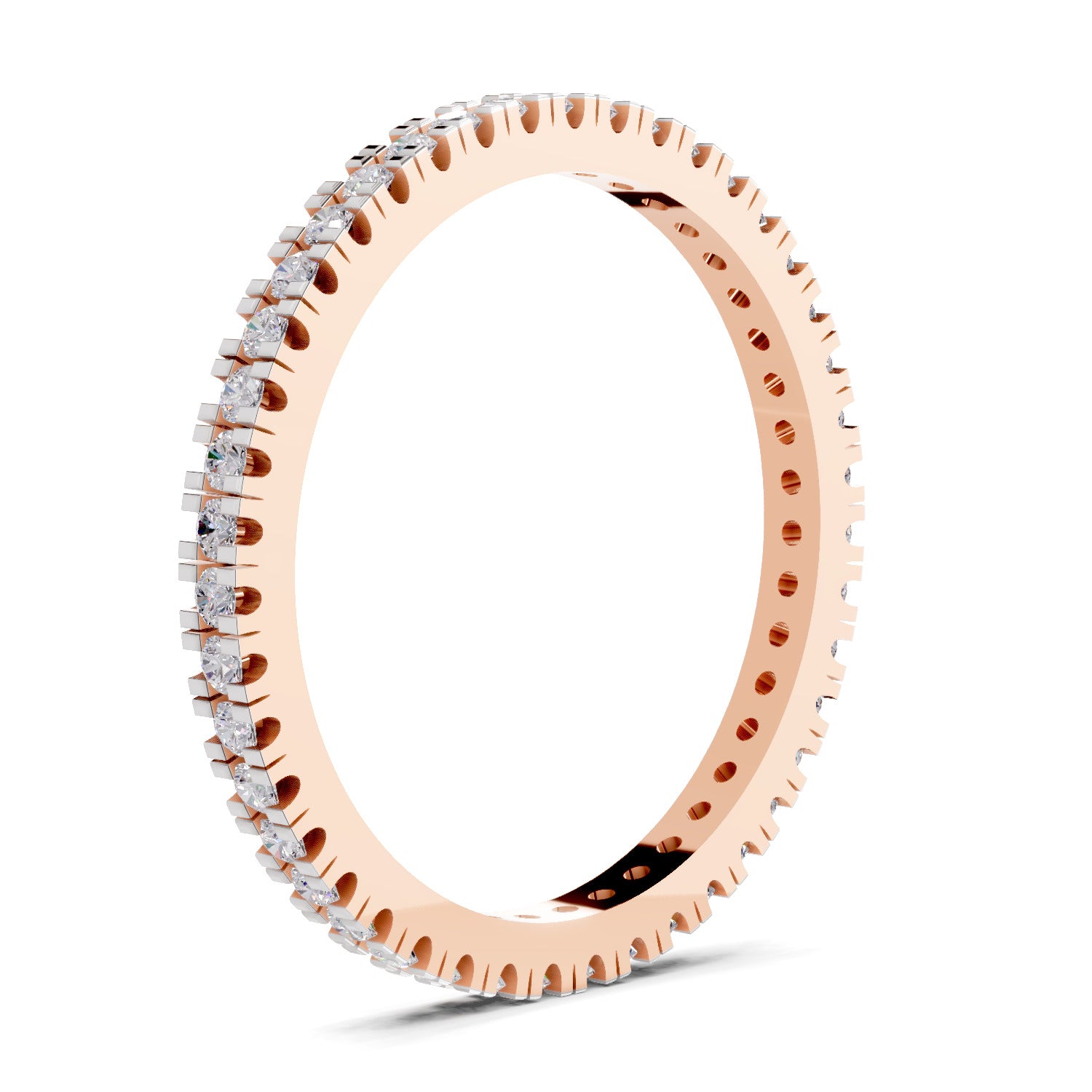 Sparkles Lab Grown Diamond 0.27 Eternity Style Ring| 14K Rose Gold