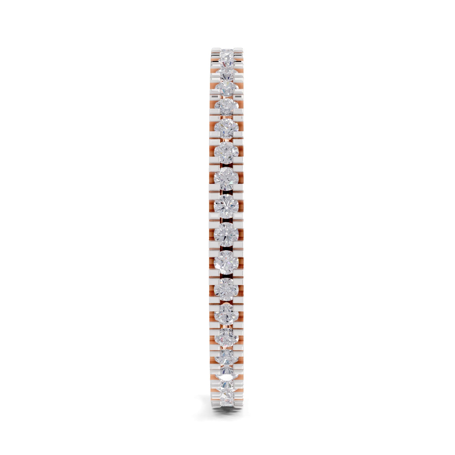 Sparkles Lab Grown Diamond 0.27 Eternity Style Ring| 14K Rose Gold