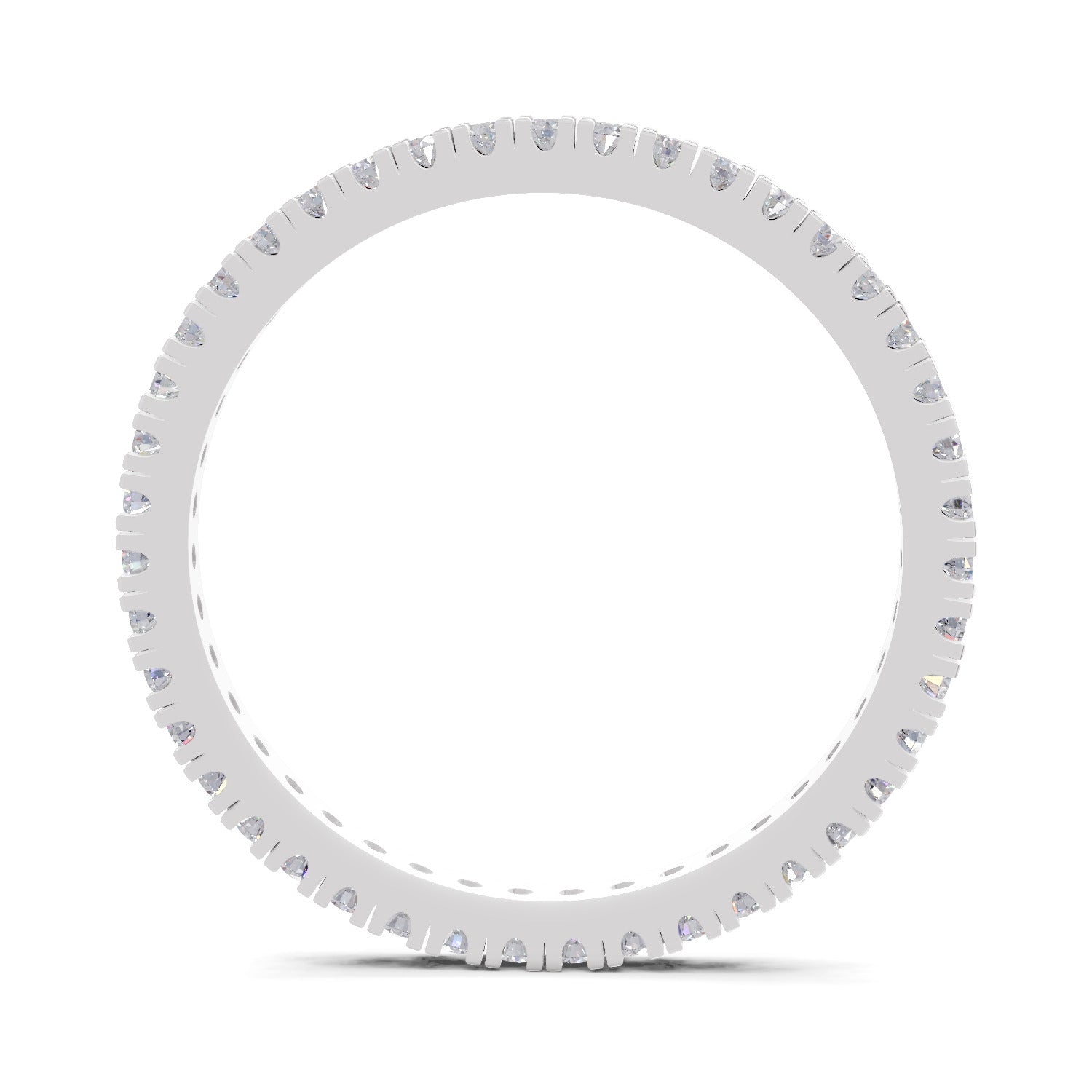 Sparkles Lab Grown Diamond 0.27 Eternity Style Ring| 14K White Gold