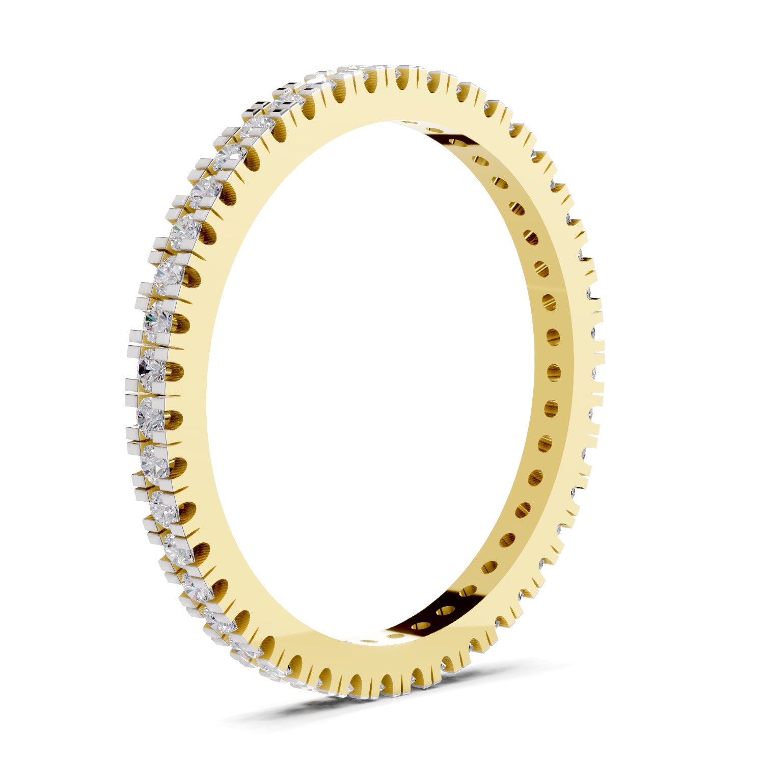 Sparkles Lab Grown Diamond 0.27 Eternity Style Ring| 14K Yellow Gold