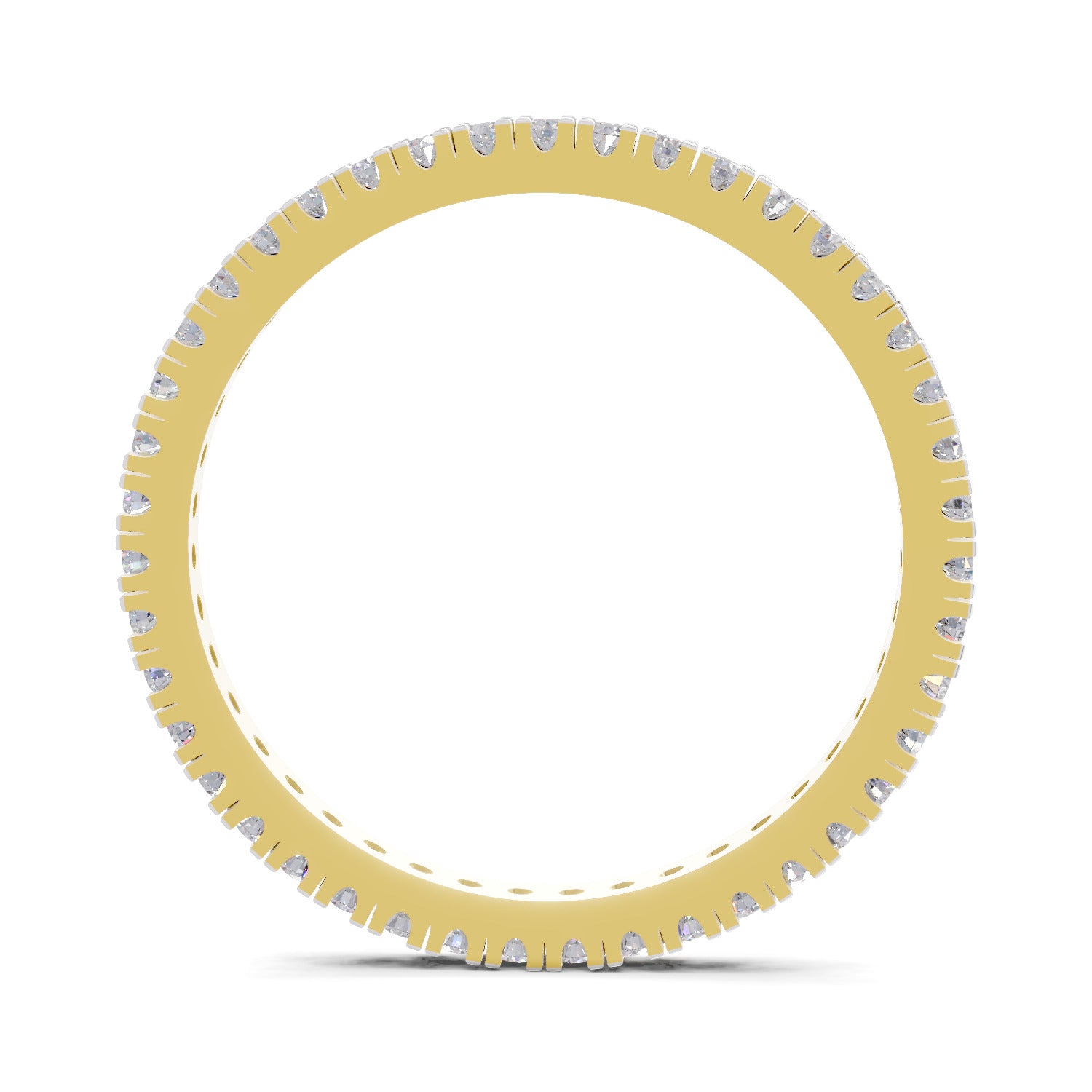 Sparkles Lab Grown Diamond 0.27 Eternity Style Ring| 14K Yellow Gold