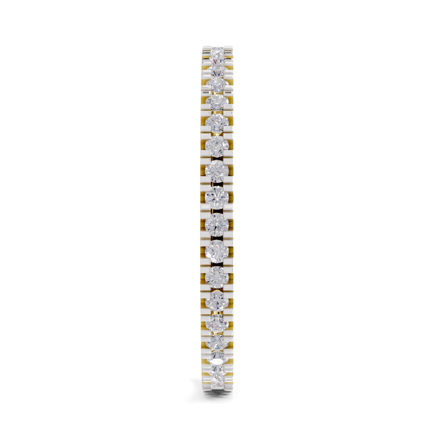 Sparkles Lab Grown Diamond 0.27 Eternity Style Ring| 14K Yellow Gold