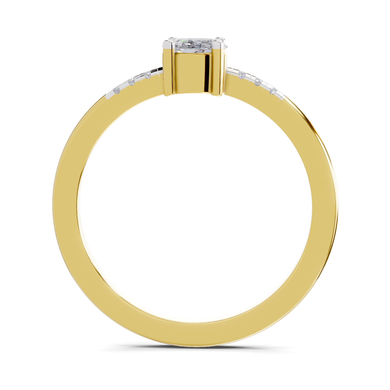 Lab Grown Diamond 1.03 Carat Lumora Promise Engagement Ring | 14K Yellow Gold