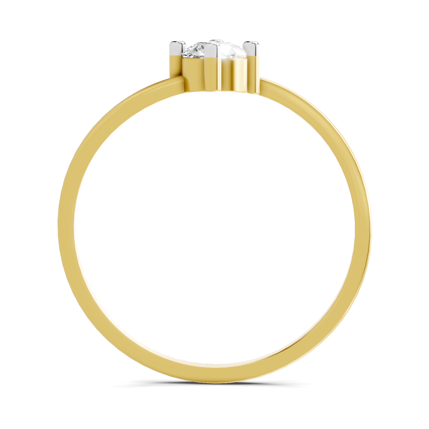 0.25 Carat Solitaire Lab Grown Diamond Ring In 14K Gold