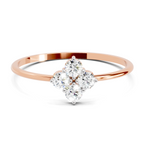 Sparkles Lab Grown Diamond 0.24 Carat Diamond Engagement Ring | 14K Rose Gold