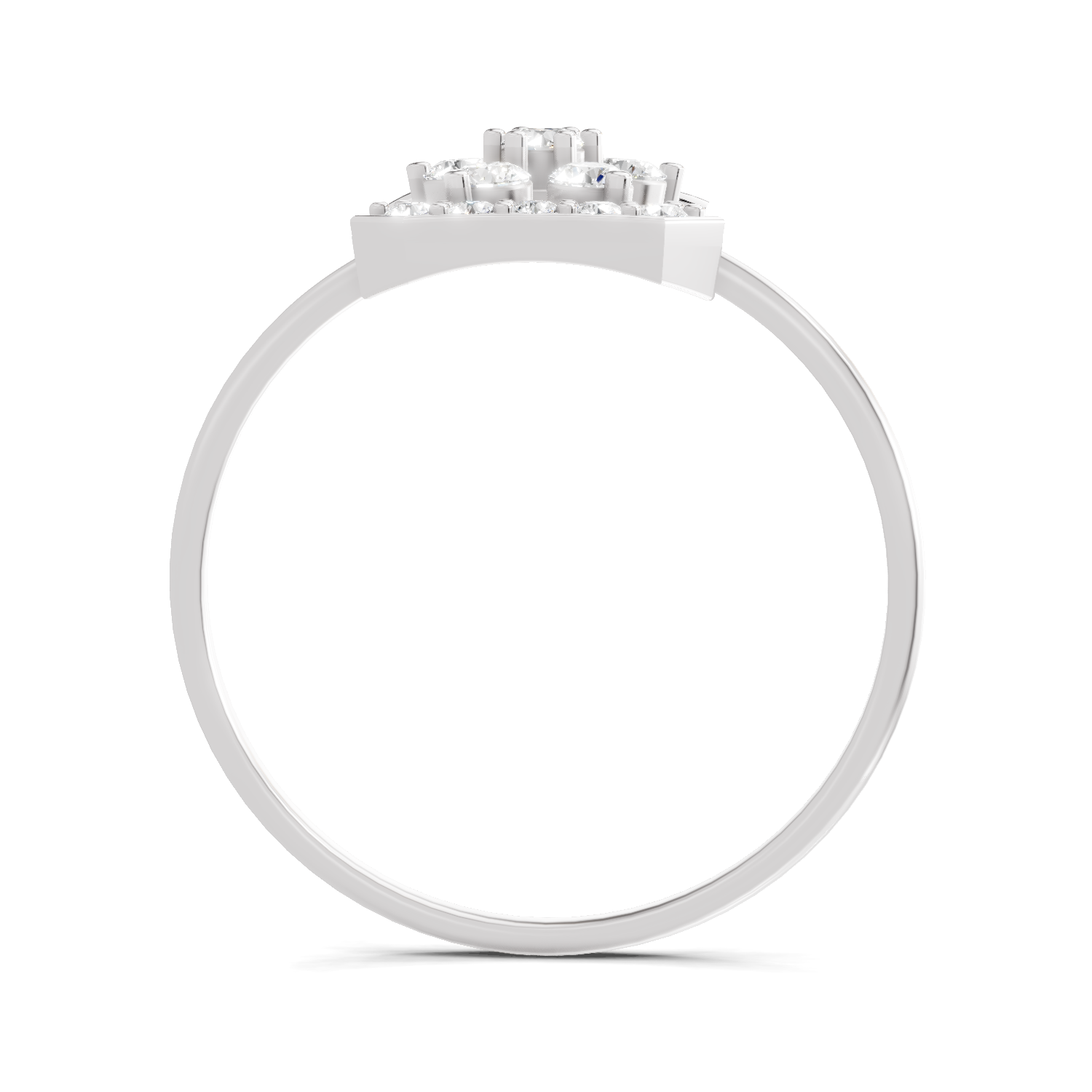 Sparkles Lab Grown Diamond 0.3 Dazzle Bloom Ring| 14K White Gold