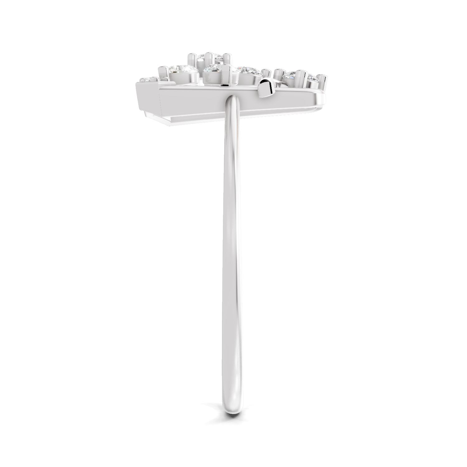 Sparkles Lab Grown Diamond 0.3 Dazzle Bloom Ring| 14K White Gold