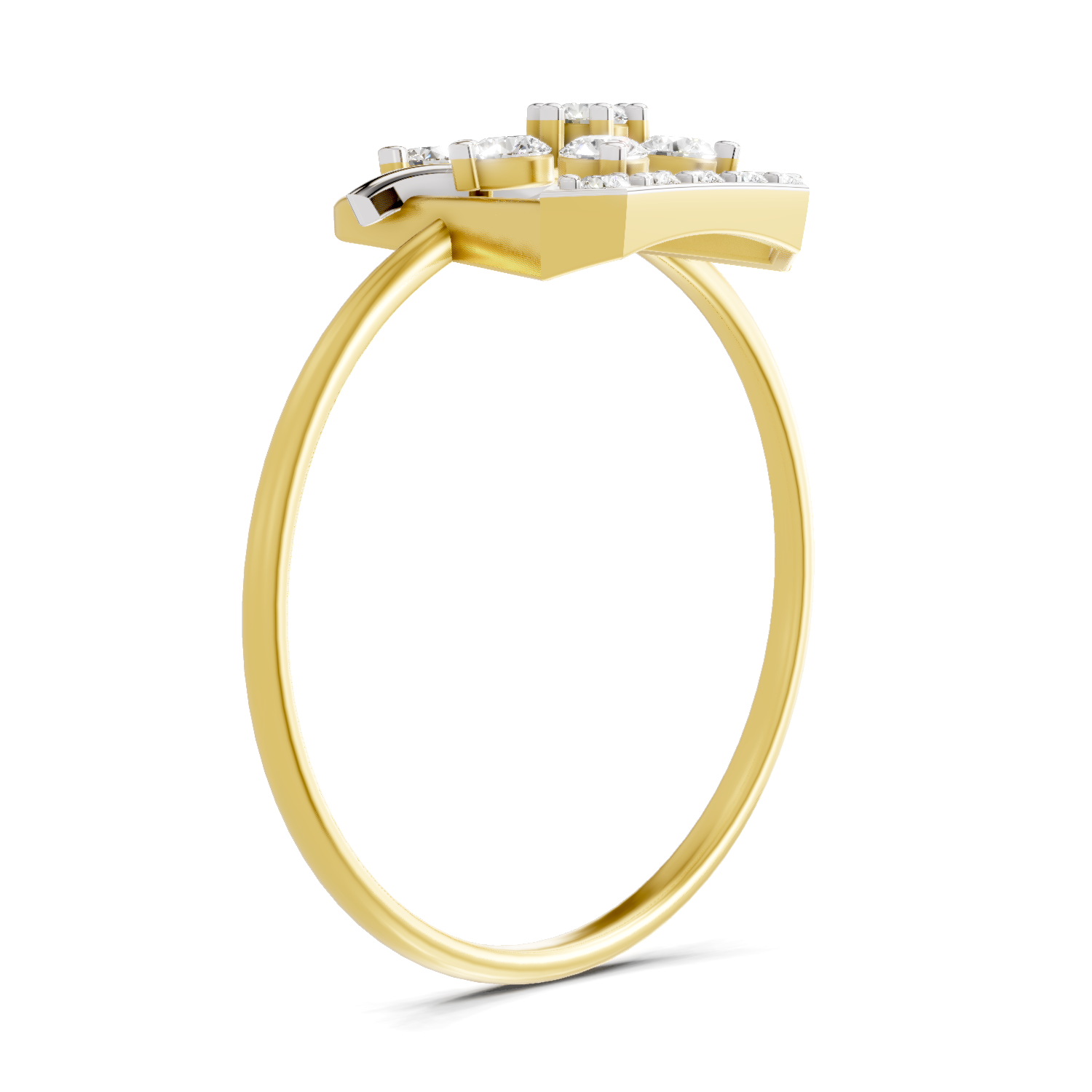 Sparkles Lab Grown Diamond 0.3 Dazzle Bloom Ring| 14K Yellow Gold