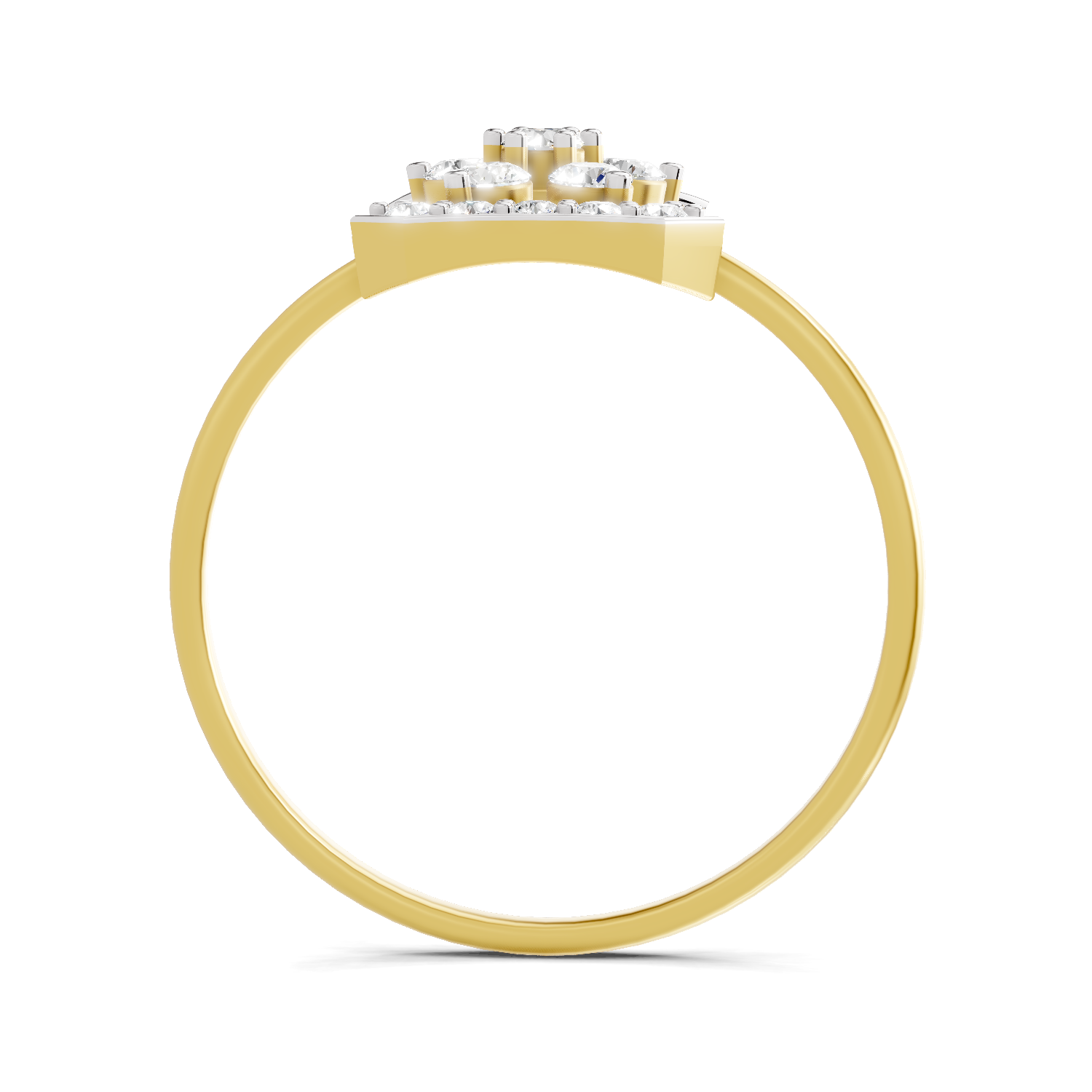 Sparkles Lab Grown Diamond 0.3 Dazzle Bloom Ring| 14K Yellow Gold