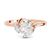 Sparkles Lab Grown Diamond 0.25 Blossom Ring| 14K Rose Gold